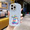 Phone Case: 2D Flat Design Suitable for iPhone 18 17 16 15 14 13 Pro Protective Case, Couple Style, Glitter Rabbit, Christmas and Halloween Gift
