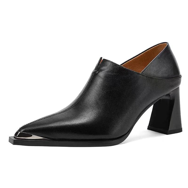 Fashion High Heels Women Elegant Shoes Pointed Toe Sexy Spring Woman's Shoes 2025 New Dress Zipper Shoes Fashion Office Zapatos De Mujer