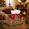 1pc Festive Holiday Traditional Tissue Box - Teddy Bear Group Tree Napkin Storage Box, Suitable for Rolls/facial Tissues/single Sheets, Multi-function
