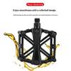 1 Pair Double Ball Bicycle Pedals Aluminum Alloy Anti Skid Mountain Bike Pedals Ultra-Light Flat Cycling Treadle Platform