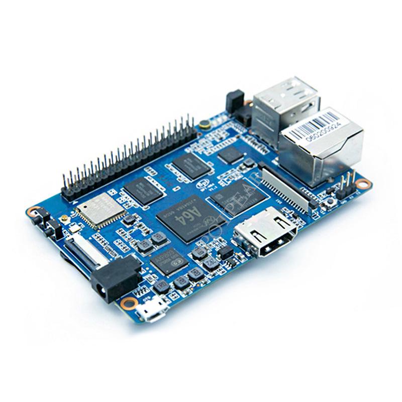 

Banana Pi BPI-M64 Плата розробки з чотириядерним 64-бітним процесором Allwinner A64