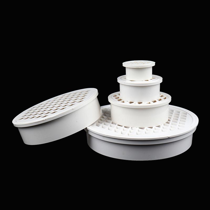 Insert Type Simple Floor Drain Pvc 50-200 Round Pipe End Cap Filter Net Air Vent