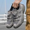 Fashion Classic Handmade Mens Summer Mesh Flats Anti-collision Toe Comfortable Beach Shoes Men Non-Slip Shoes New All-match Male Sandals