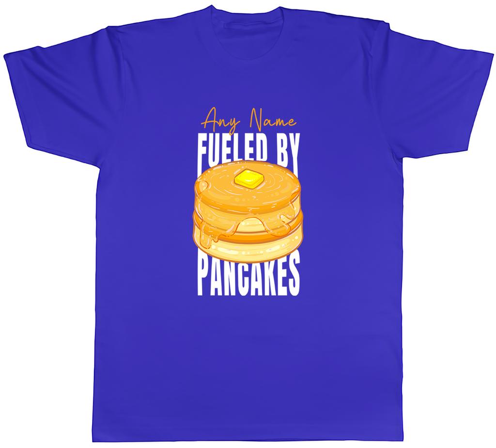 Personalised Fueled by Pancakes Shrove Tuesday Unisexs TShirt Tee Gift Top
