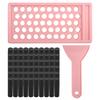 Twist Up Lip Balm Tube Plastic Empty Lipstick Tube DIY Lipstick Making Kit with Filling Trays Spatula Lip Gloss Balm Container