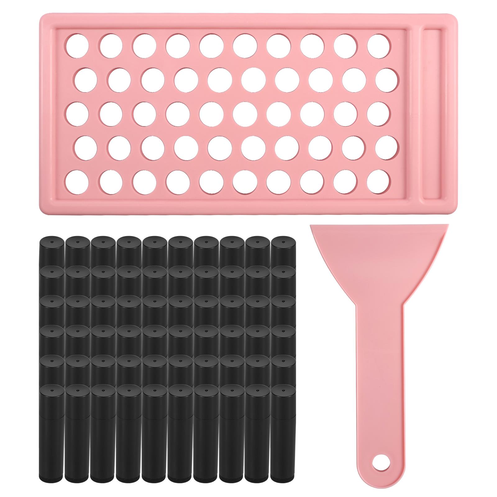 

Пластиковый тюбик для бальзама для губ с механизмом выкручивания Пустой тюбик для помады Набор для изготовления помады своими руками с лотками для наполнения Шпатель Контейнер для блеска для губ и бальзама