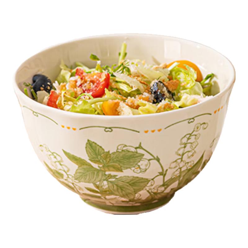 

4.5-inch Simple Underglaze Ceramic Bowl Set (10-Pack)