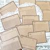 Vintage Kraft Paper TN Planner Stickers and Self-Adhesive Plaid Sticky Notes for Junk Journals
