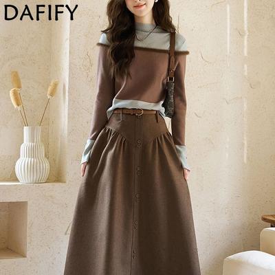 Women's Fashion Casual Fall Winter Solid Color Print Long Sleeve Half Turtleneck Sweaters