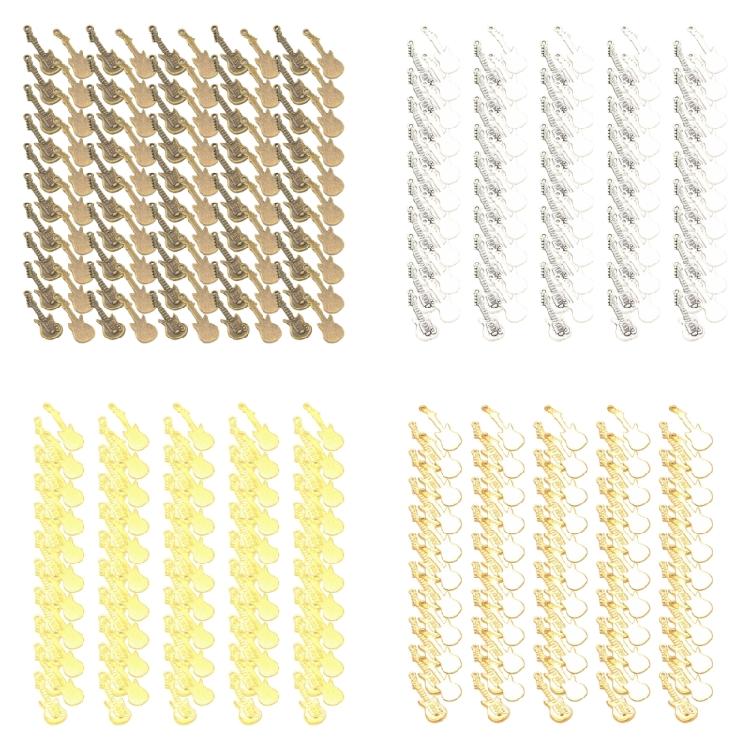 100Pieces Guitar Charm Necklace Pendant Handmade Jewelry Accessories Perfect for Jewelry Making and Creative Crafting