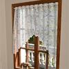 Half Sheer Lace Curtain With Florals Styles Window Dressing Solution Soft Filtering Home Decoration