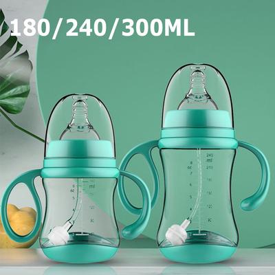 Mamadeira com Bico Largo para Suco de Frutas Alimentador Mamadeira para Bebê com Pegador Cuidados de Enfermagem Mamadeiras