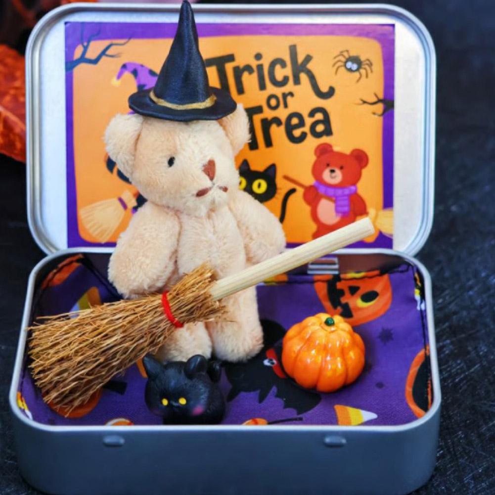 Halloween Surprise Box Party Gifts, Halloween Plush Toy Decoration Doll Ornaments, Halloween Gift for Children Party Supplies