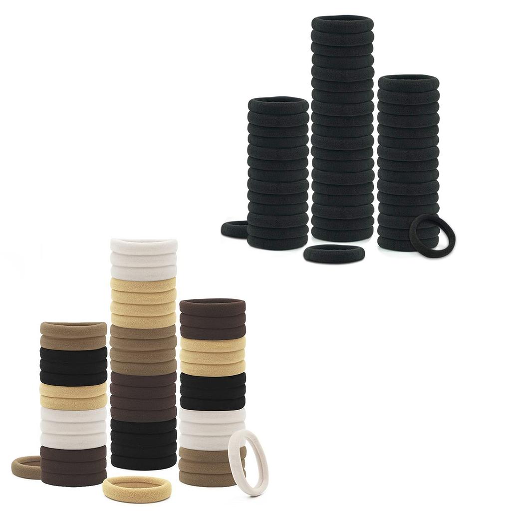 100pcs Comfortable Elastic Hair Bands Women Fashion Hair Ties Trendy Hair Rings for Everyday Use