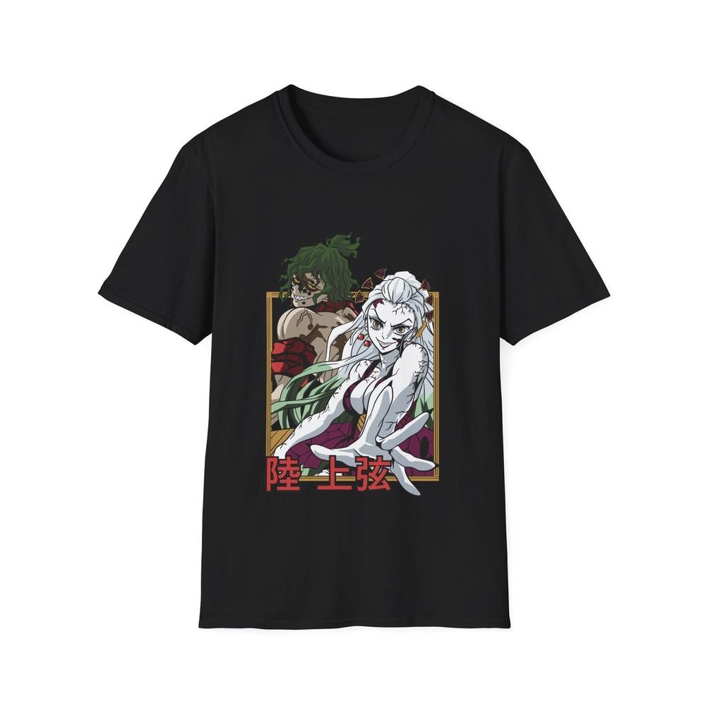 

Demon Slayer Upper Moon Daki and Gyutaro Unisex Softstyle T-Shirt, Anime Graphic 2XL