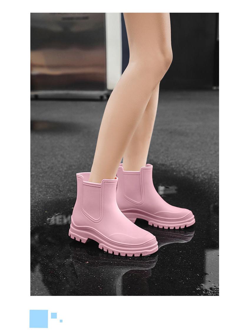 

Женские европейские и американские высококачественные водонепроницаемые резиновые дождевые сапоги - Нескользящие, Простые, Модный дизайн 37