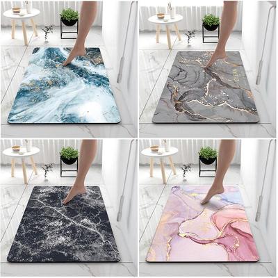 Alfombrilla de baño antideslizante absorbente de barro de diatomeas