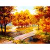 5D DIY Diamantová malba Krajina Diamantová mozaika Podzimní strom Šití drahokamu Plný kulatý diamantový křížový steh Domácí dárek