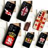 Georgia Flag Case For Xiaomi Redmi 12 13 C 9C 10C Redmi Note 13 Pro 9 10 11 12 9S 10S 11S 12S Back Cover