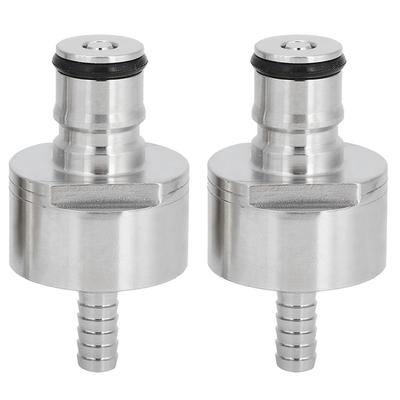 2 szt. stal nierdzewna zatyczka do karbonizacji z 5/16-calowym zadziorem kulkowym typu Lock pasuje do butelek PET na napoje bezalkoholowe