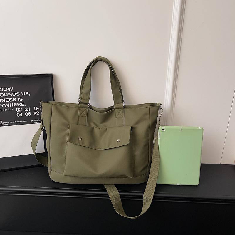 Große Kapazität Unifarbene Reisetasche Damen Pendler-Tragetasche