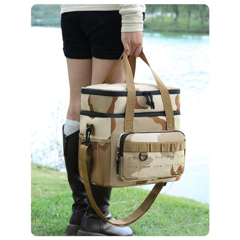 Double-layer incubator Outdoor large-capacity insulation bag Portable anti-leakage ice bag Going out camping picnic bag