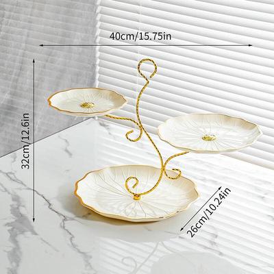 Piatto Frutta Multi-strato in Plastica Ruhan Lusso Leggero