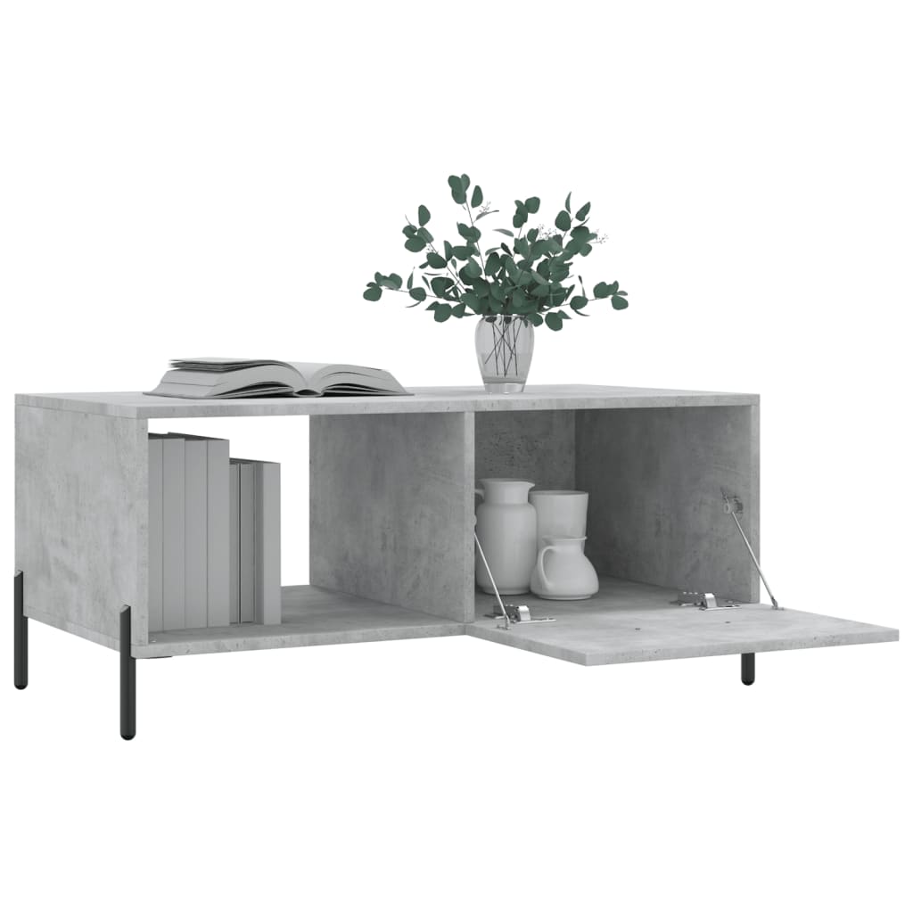  Coffee Table, Concrete Grey, 90x50x40 Cm