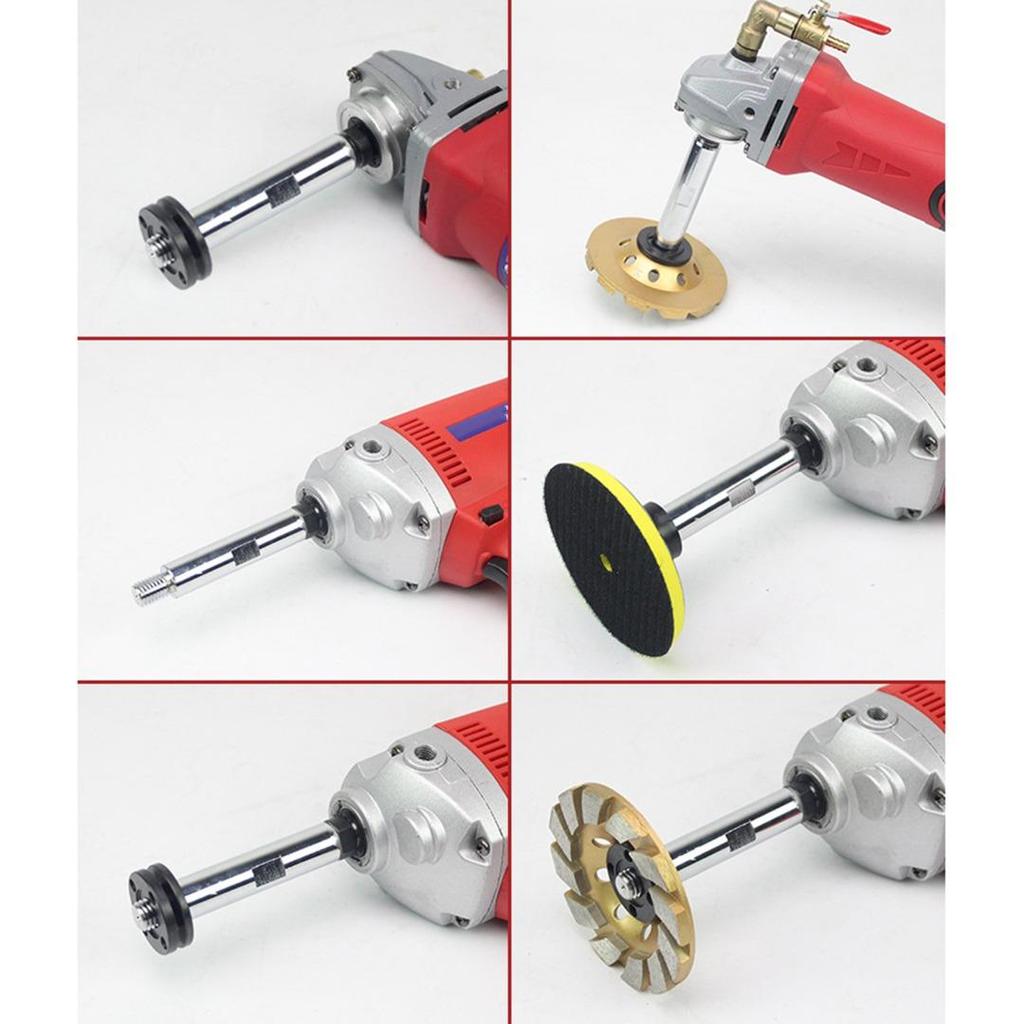 1 stuks 45# Staal Haakse Slijper Verlenging Verbindingsstang Adapterstang M14