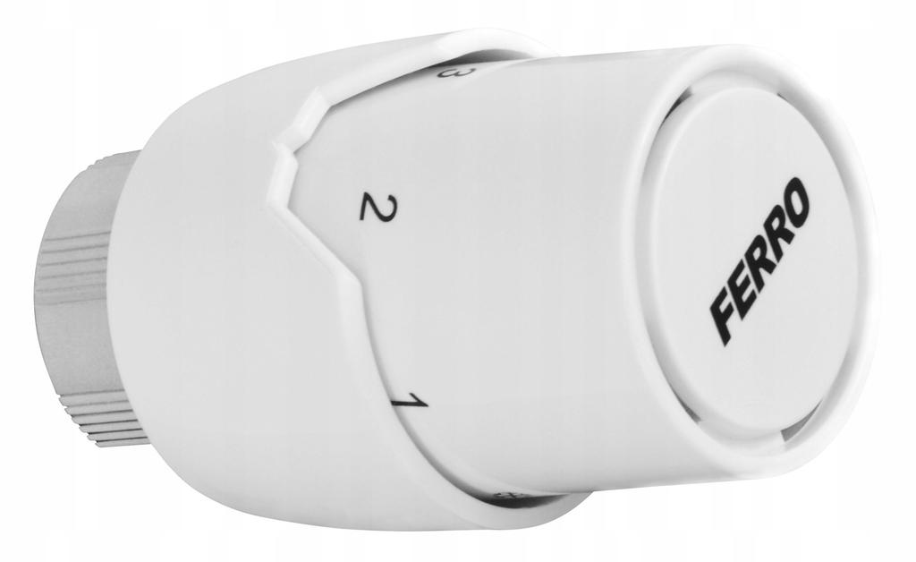 Straight thermostatic set for a radiator with a 12-way head