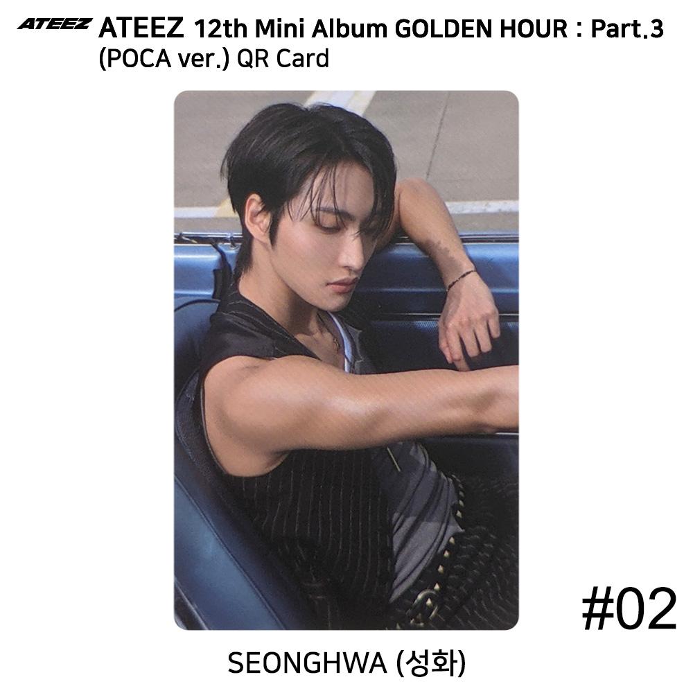 

ATEEZ 12-й мини-альбом Golden Hour Part.3 версия POCA. Официальная фотокарточка QR-карта Seonghwa - QR #2