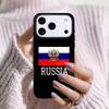 Russia Russian Flags Emblem Bumper Phone Case For Apple iPhone 17 Air 16E 15 14 Plus 13 12 11 Pro Max Mini Funda Cover