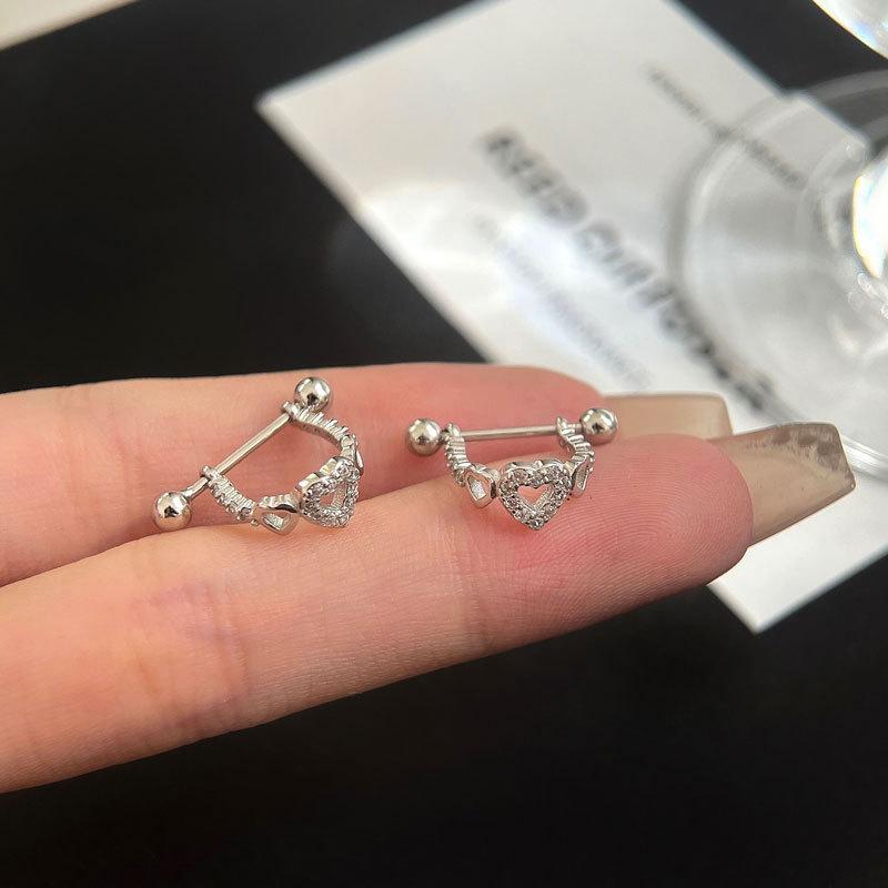 

Серьги Niche Design Новые модные серьги Корейский стиль Love Screw Серьги