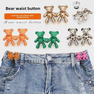 Cinturón adelgazante con hebilla ajustable para jeans (par de ajuste desmontable)