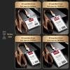 Transparent Acrylic ID Badge Holder with Lanyard - Employee or Work Card Protective Cover
