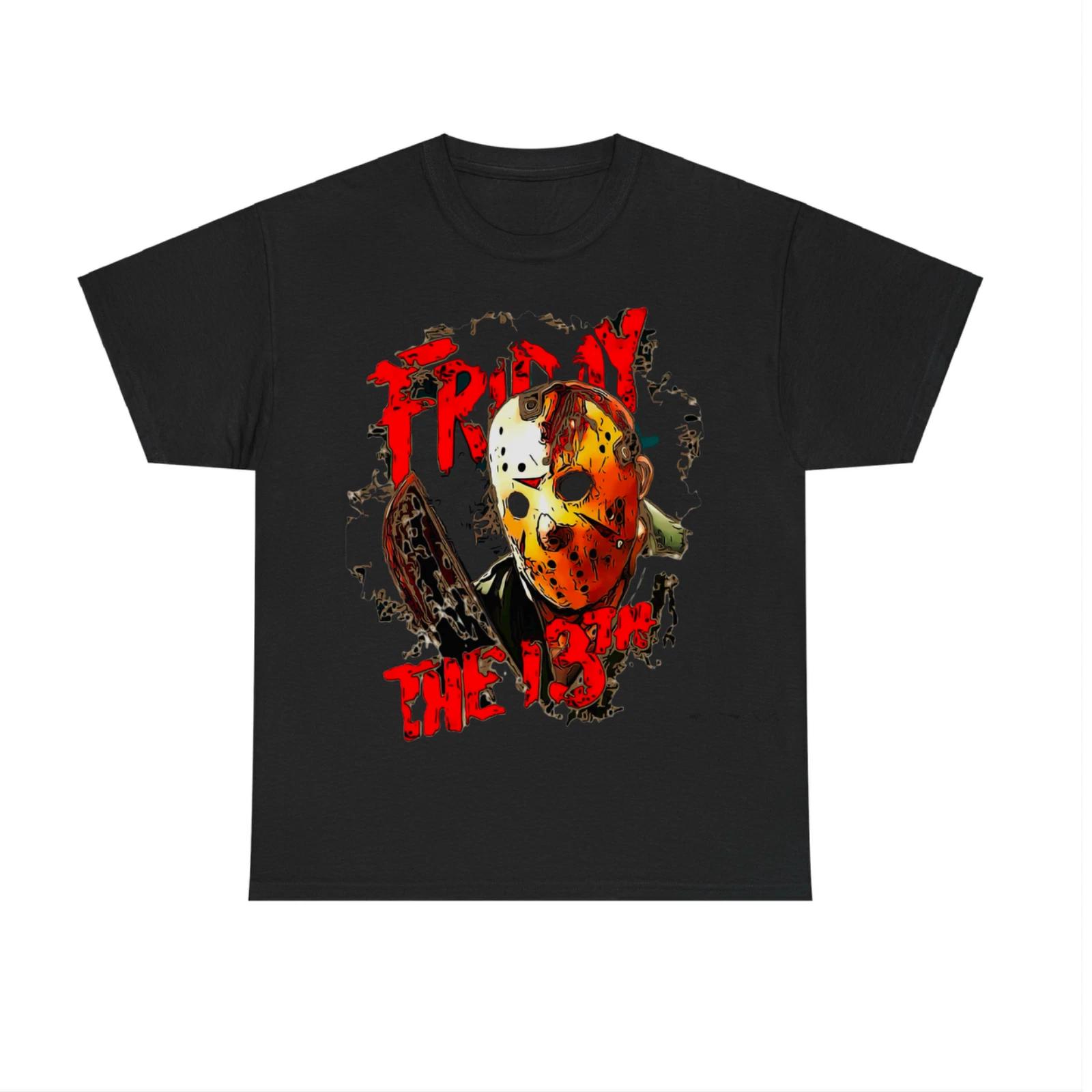 Jason T-Shirt Friday The 13th Movie Tee Jason Voorhees horror Film cotton XL 3XL