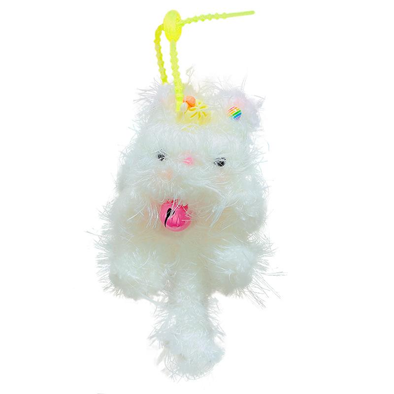 Portachiavi Peluche Cane Decompressione Girevole Bambola Ciondolo Coppia Portachiavi Auto Zaino Ciondolo Regalo
