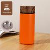 Shangqi 316 Stainless Steel Smart Display Mini Thermos Cup with Wood Grain Lid