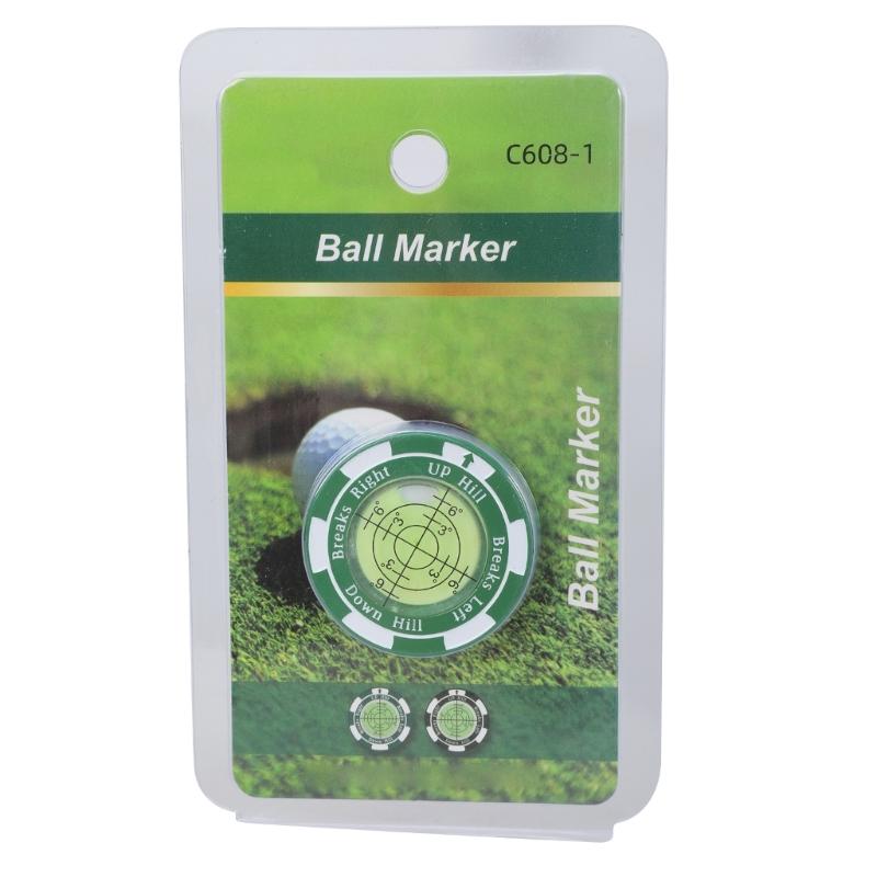 High Precisions Reader Levels Measuring Tool Golfball Markers Golfs Putting Aid Round Bubble Levels Marking Supplies