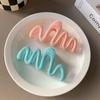 Colorful Jelly Wave Hair Claw Shark Hair Claw Clip Women Girls Korean Sweet Simple Irregular Hair Clip Hair Accessories