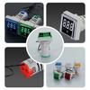 22mm Square Head Current Tester Gauge Digital Ammeter AC100A Current Meter LED Backlit Screen 0-100A Current Detector