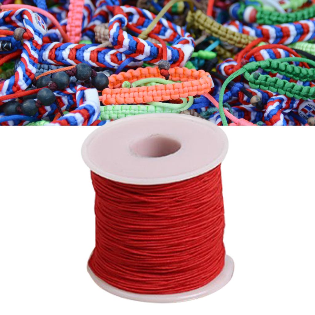 0.8mm Red Elastic String 328ft Length Cuttable High Strength Braclet String Necklace String for Jewelry Making