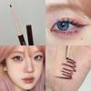 Soft Smooth Red Brown Eyeliner Gel Pencil Cream Matte Ultra-Fine Round Tip Outline Eyes Silkworm Liner Easy To Color Waterproof