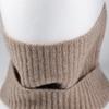 MICHIKO LONDON Mongolian 100% Cashmere Neck Warmer, Made in Mongolia, A Stylish Gift for Men and Women, Unisex (CM-104 Brown)