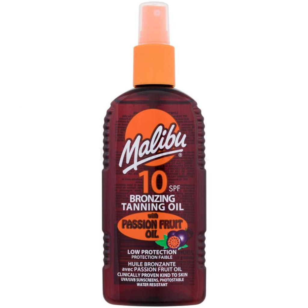 Malibu Passion Fruit Oil SPF10 Spray Sun Oil With Passion Fruit Oil 200ml