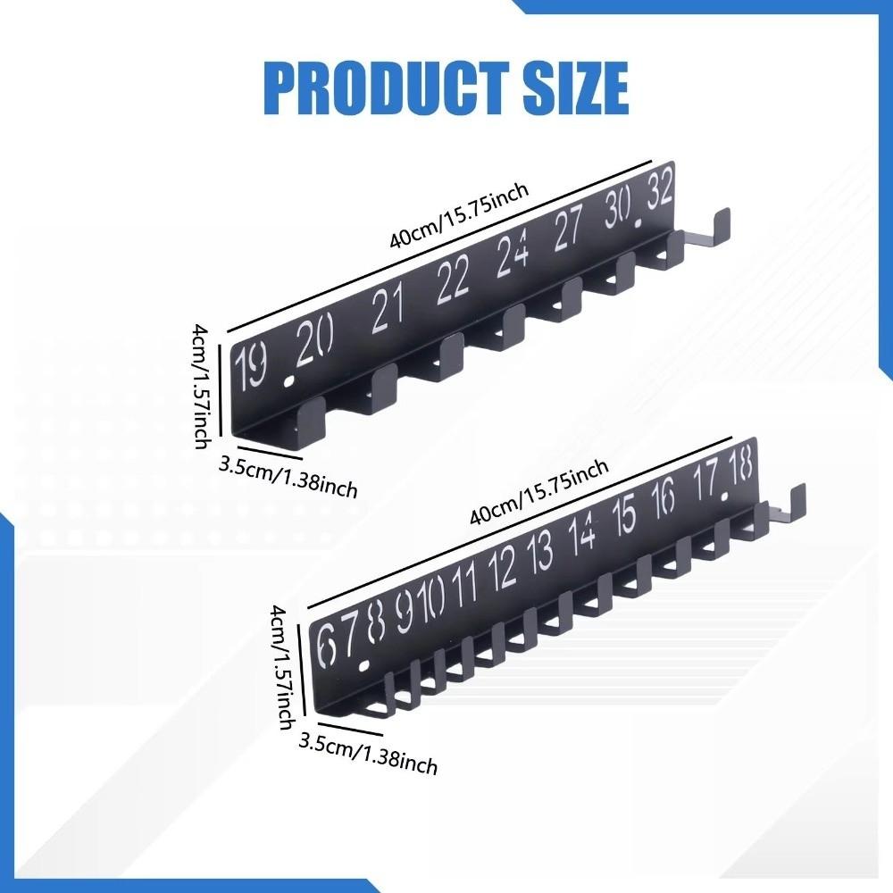 Tragbarer Schraubenschlüssel-Organizer-Ständer Multifunktionaler Eisenwerkzeug-Organizer Werkzeug-Organizer Hängende Haken