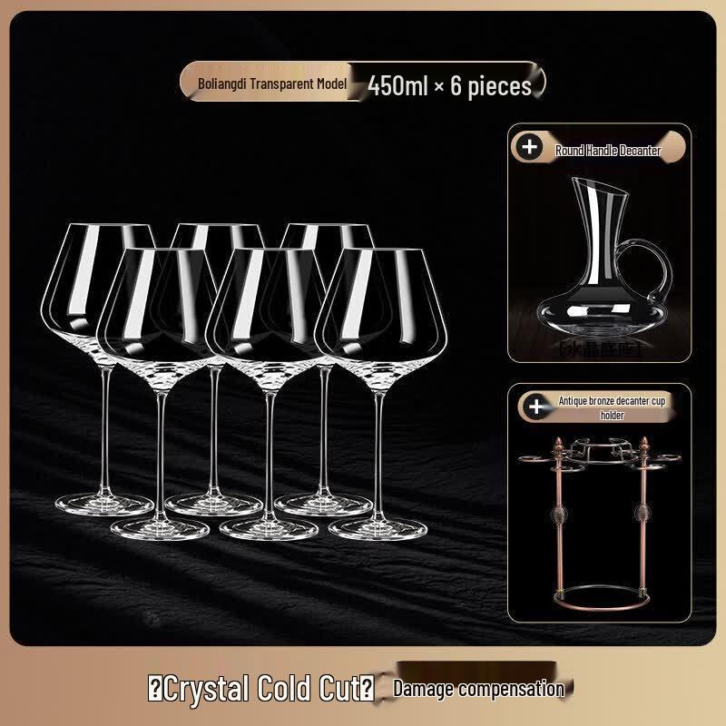 Handmade European Red Wine Glass & Decanter Set