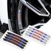 BAYR8 Car Badges Wheels Rims Stickers Auto Accessories For Ford Mustang Focus Mondeo Ecosport Fiesta Ranger Focus Fusion Mustang Kuga