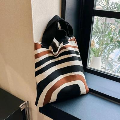 Design Módní Trend Zip Dámská Taška Přes Rameno Plátěná Ručně Šitá Tkaná Taška Dámská Taška Přes Rameno
