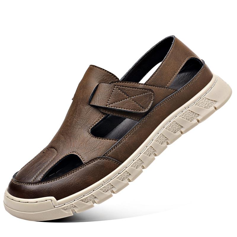 Fashion New Arrival Men's Toe Wrapped Sandals Quick-Dry Water-Friendly Sandaly Outdoor Male Beach Shoes All-match Dual-Purpose Slippers